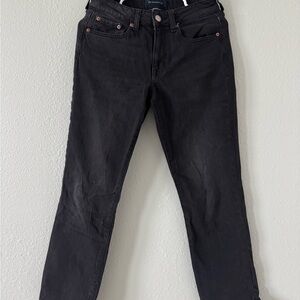 Aeropostale Charcoal Ankle Straight Jeans